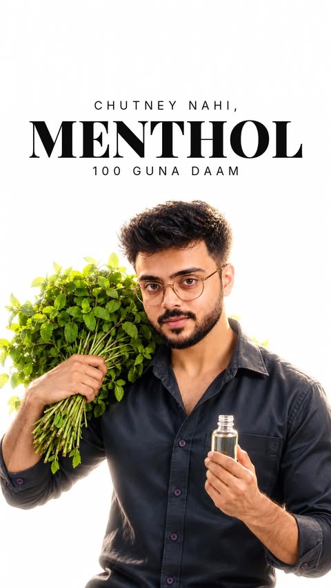 Reel cover: Chutney nahi, menthol, 100 guna daam